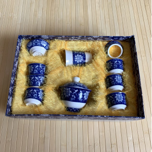 Набор посуды для чайной церемонии Ночной цветок на 6 персон